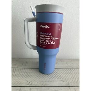 New Owala 40 oz Stainless Steel Tumbler 2-in-1 Neo Minimal color